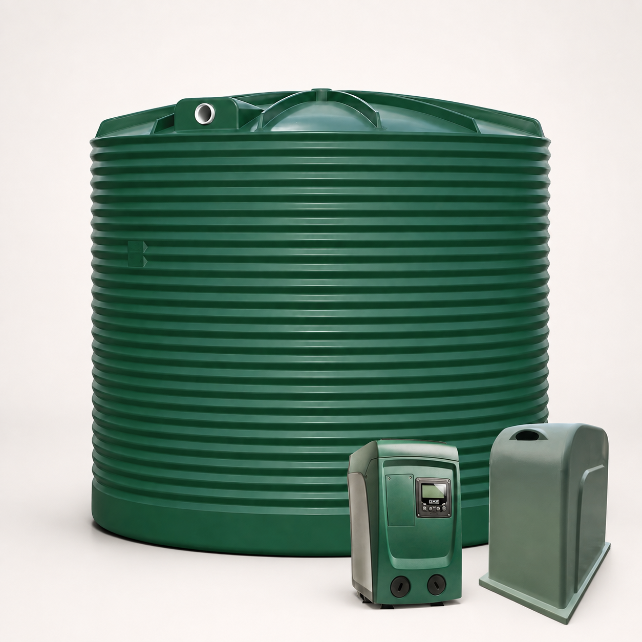 10,000 L Corrugated Poly Tank + DAB EsyBox Mini