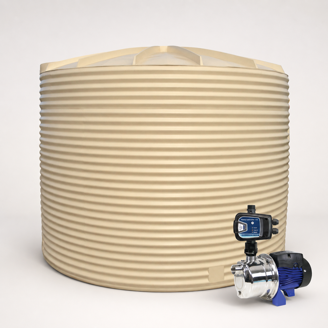 14,100 L Corrugated Poly Tank + Inox45