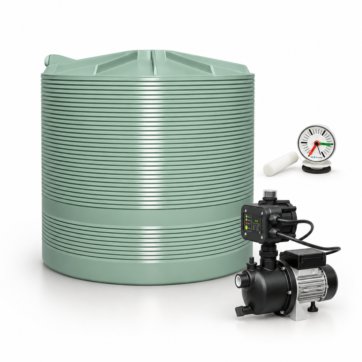 2,200 L Poly Water Tank + Up-Tech40 Pump