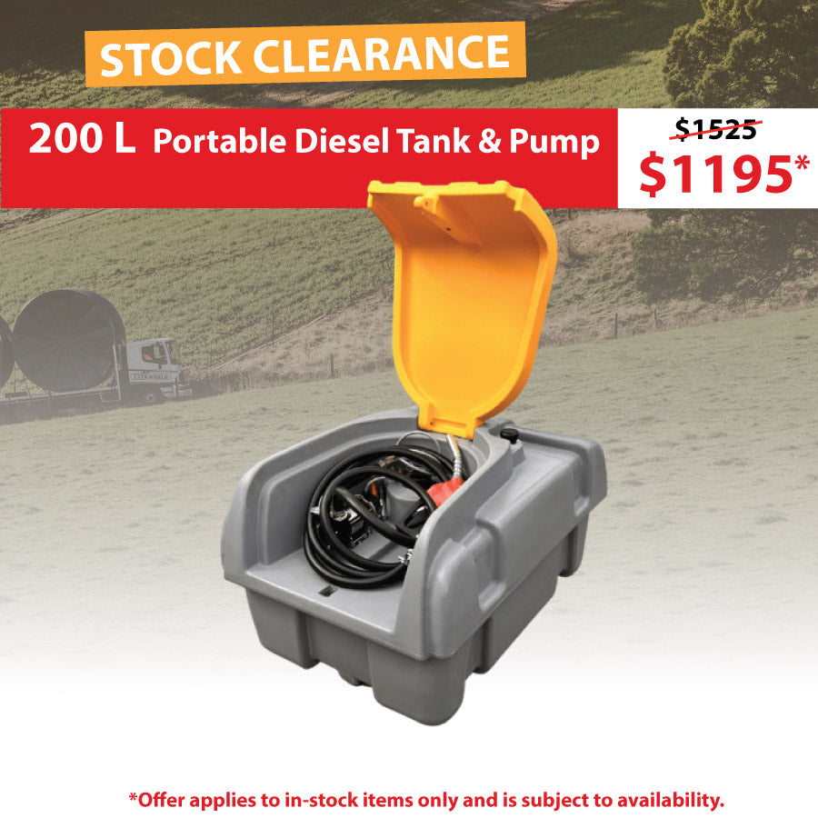 200 L Portable Diesel Tank & Pump
