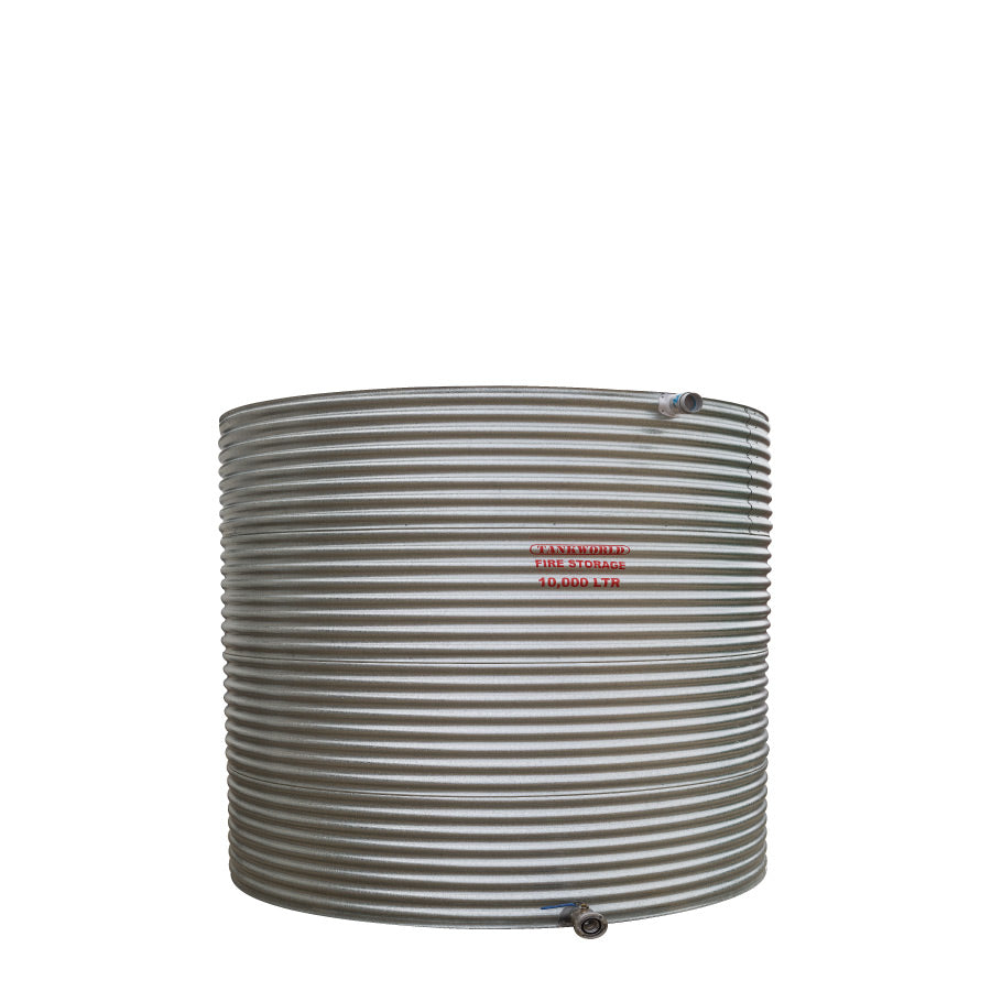 10,000 Litre Galvanised Steel Fire Tank