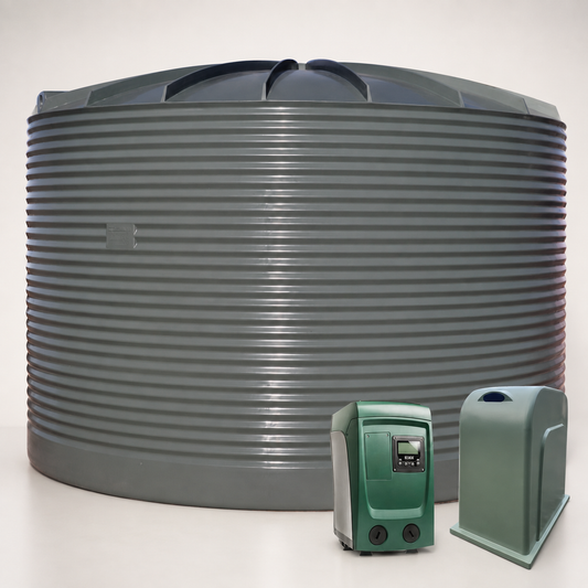 24,000 L Corrugated Poly Water Tank + DAB EsyBox Mini3