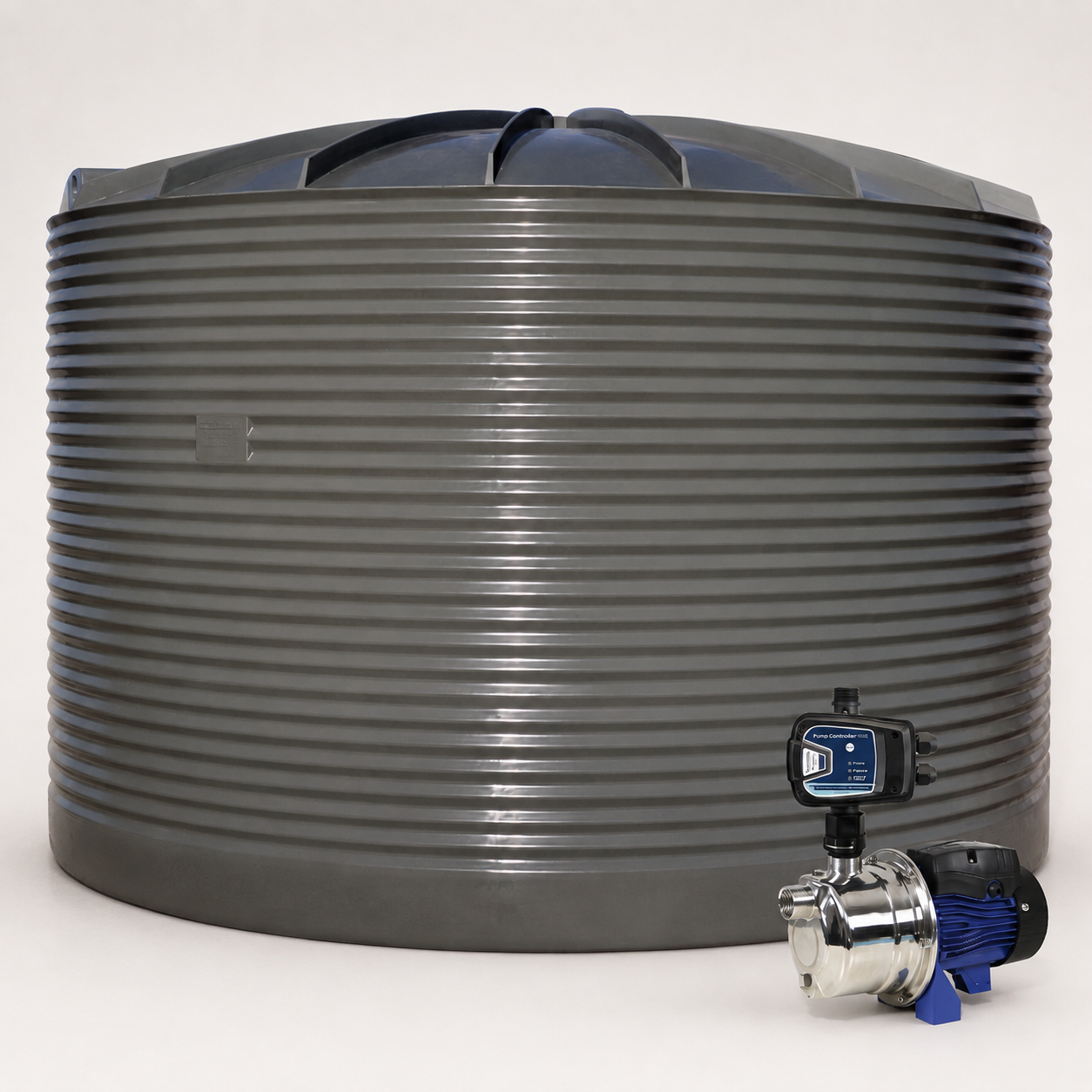 24,000 Litre Corrugated Poly Water Tank + Inox 45