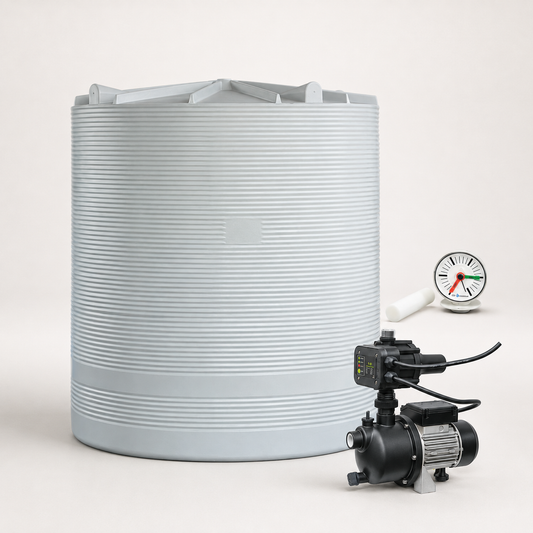 5,000L Corrugated Water Tank + UP-Tech Pump Package