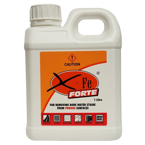 X-Fe 1 Litre rust and iron stain remover for Non-pourous surfaces