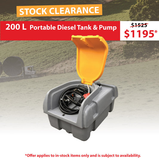 200 L Portable Diesel Tank & Pump