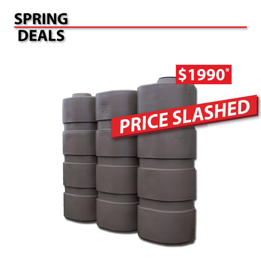 3,000 Litre Slimline Poly Water Tank