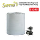 5,000 Litre Corrugated - Mini Orb Poly Water Tank & UP-Tech Pump